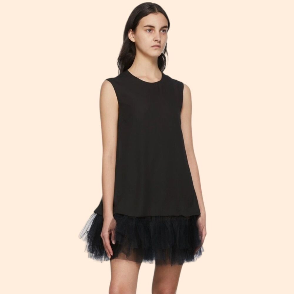Simone Rocha Tulle Georgette Mini Dress